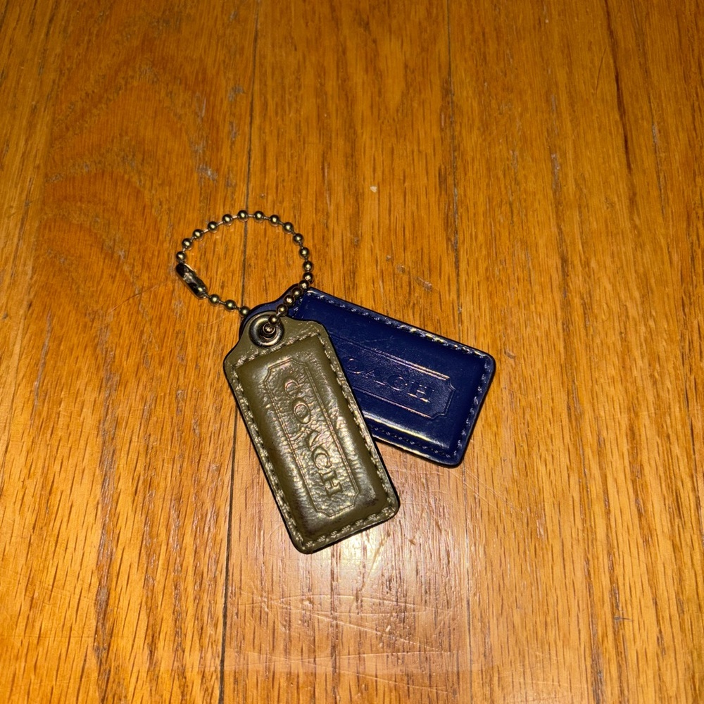 Authentic coach hangtag bag charms
